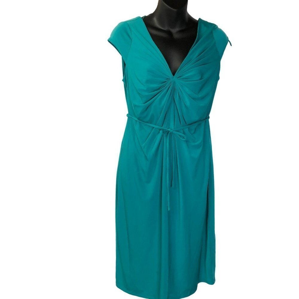 MOTHERHOOD MATERNITY v neck cap sleeve DRESS SM